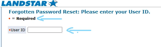 Reset Landstar Password