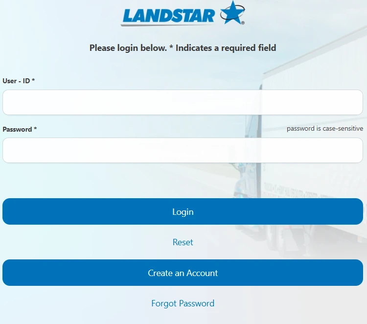 Login to landstaar portal